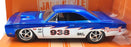 Jada 1/24 Scale Diecast 35030 - 1970 Plymouth Road Runner #938 - Blue/White