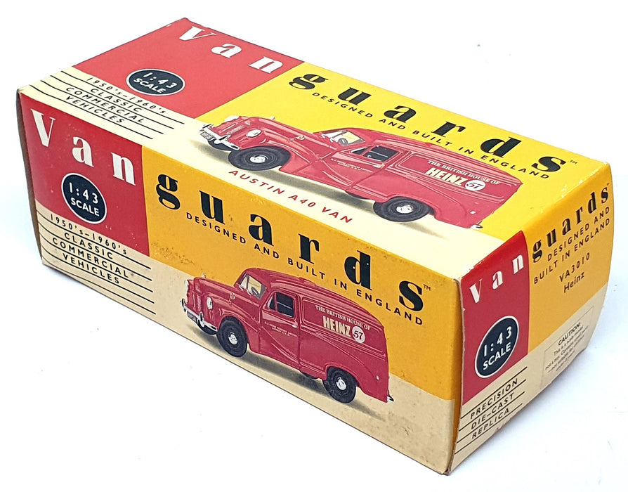 Vanguards 1/43 Scale VA3010 - Austin A40 Van Heinz - Red