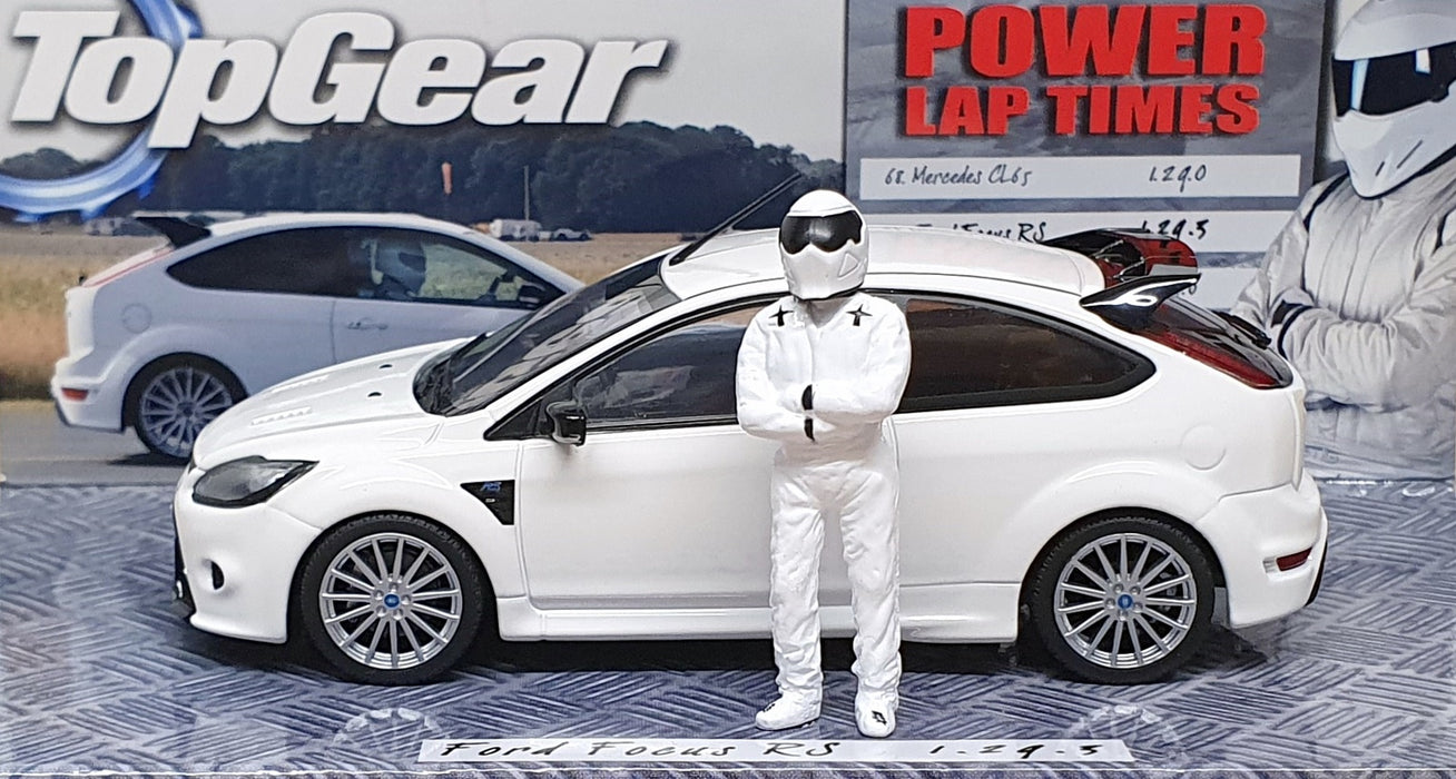 Minichamps 1/43 Scale 519 438810 - Top Gear Ford Focus RS + Stig Figure - White