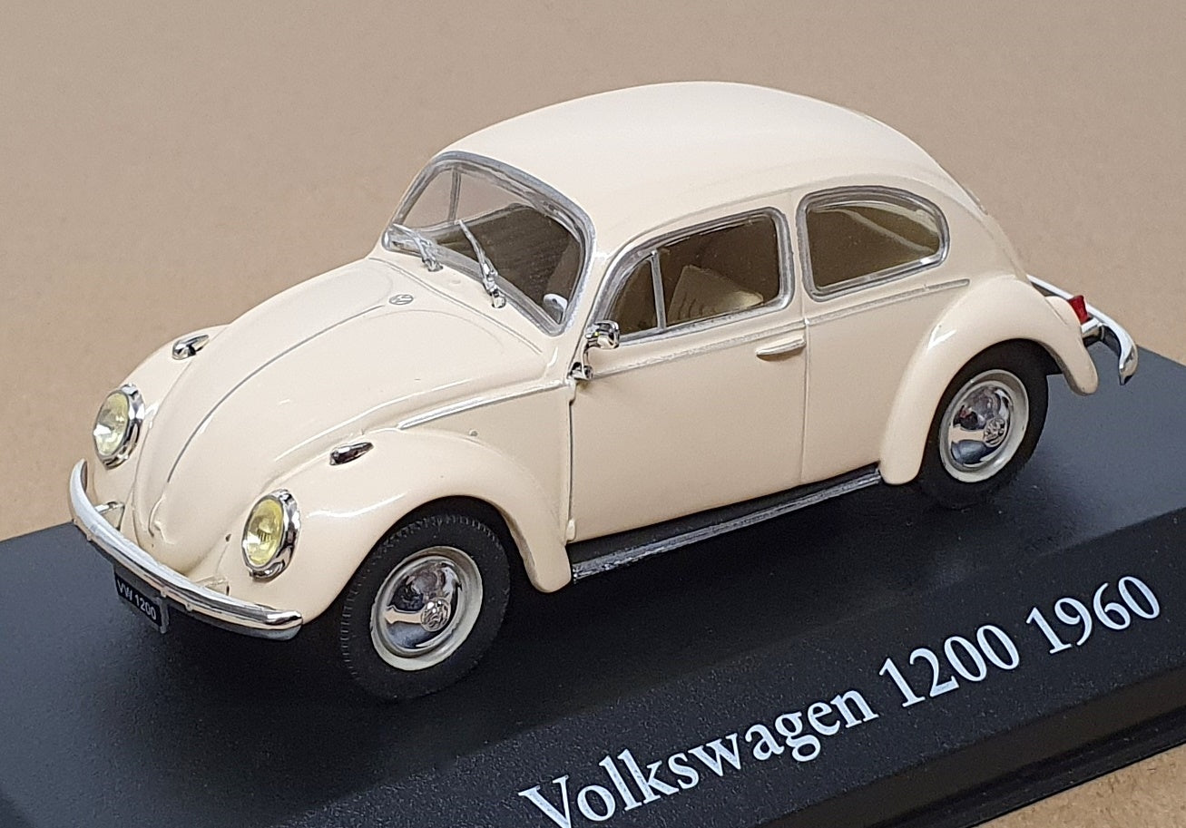 Atlas Editions 1/43 Scale 2 891 004 - 1960 VW Volkswagen 1200 - Cream