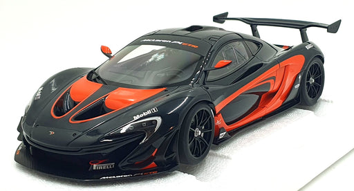 Autoart 1/18 Scale Diecast 81543 - McLaren P1 GTR Dark Hyper Silver/Red Accents