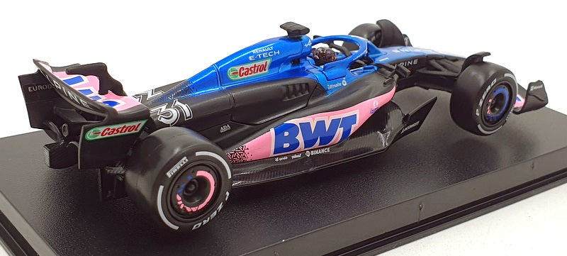 Burago 1/43 Scale 18-38073 - F1 BWT Alpine A523 2023 #31 E.Ocon