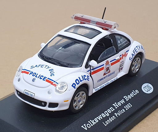 Altaya 1/43 Scale PZ04 - Volkswagen New Beetle London Police 2003 - White
