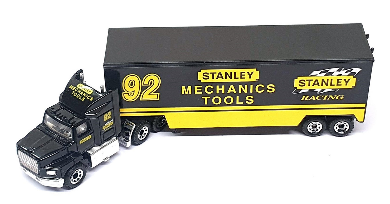 Matchbox 1/97 Scale CY109 - Ford Aeromax Truck Stanley Racing - Black/Yellow