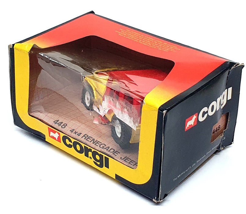 Corgi Original Diecast 448 - 4x4 Renegade Jeep - Yellow/Red