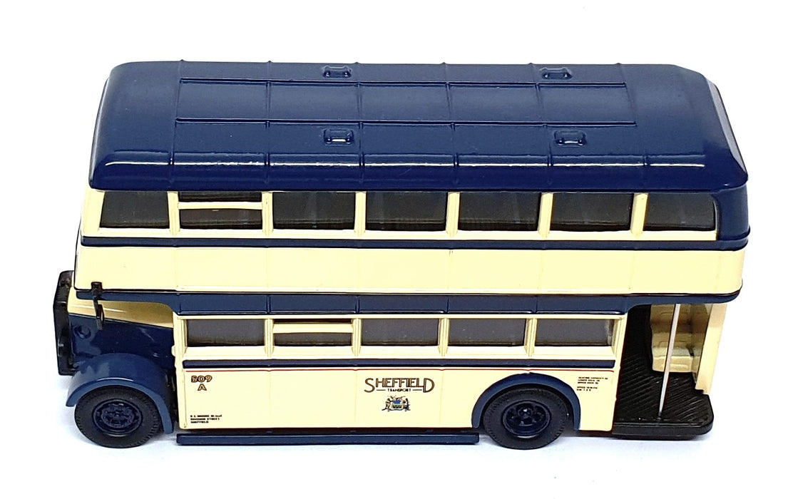 Corgi 1/50 Scale 97827 - Daimler CWA6 Utility Bus Sheffield Corp. - Cream/Blue 