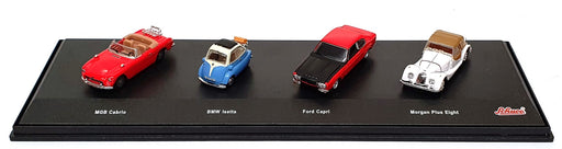 Schuco 1/72 Scale SC4172B - 4 Piece Gift Set MG BMW Ford Morgan