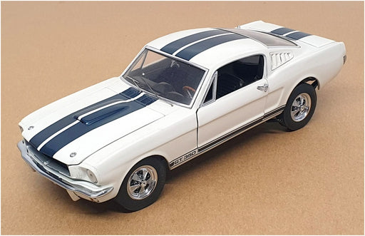 Franklin Mint 1/24 Scale B11TY26 - 1965 Ford Mustang GT 350 - White/Blue Stripes