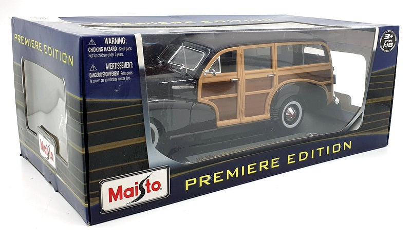 Maisto 1/18 Scale Diecast 36854 - 1948 Chevrolet Fleetmaster (Woody) Burgundy