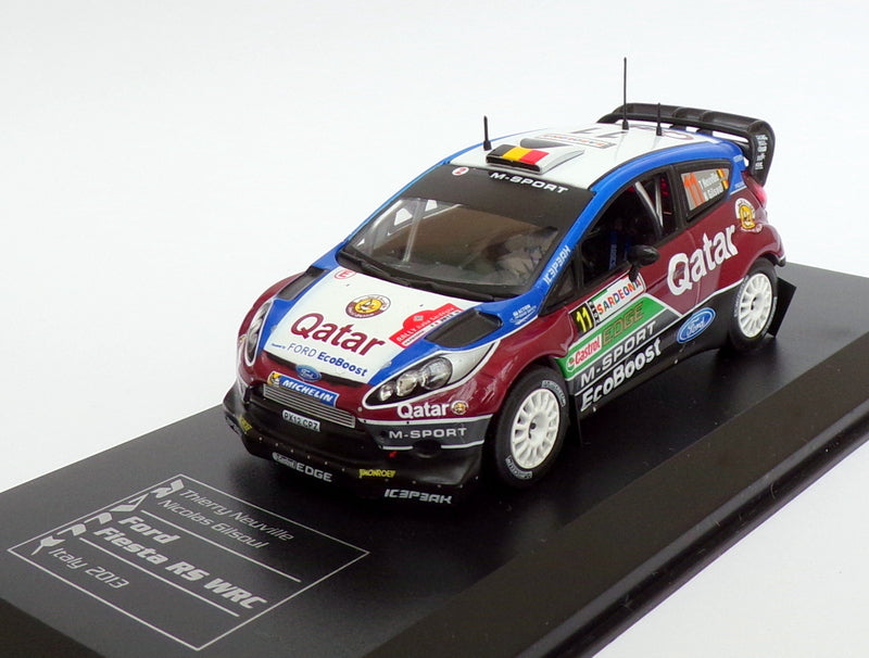 Ixo Diecast Club 1/43 Scale EA3CD - Ford Fiesta RS WRC #11 Italy Rally 2013