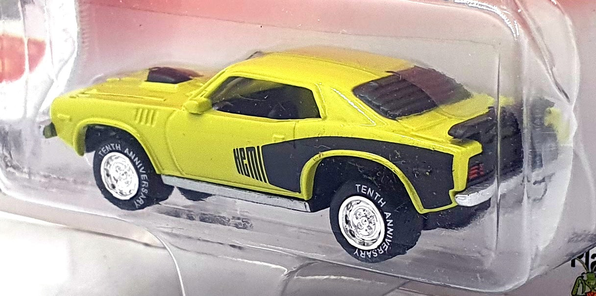 Johnny Lightning 1/64 Scale 992-01 - Plymouth Hemi Cuda - Lime Green
