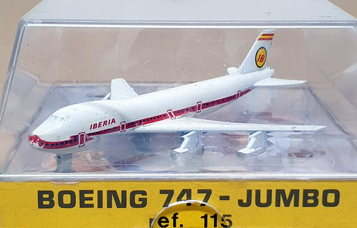 Aviones Play Me Diecast 115 - Boeing 747 Jumbo Jet Aircraft Iberia - White/Red