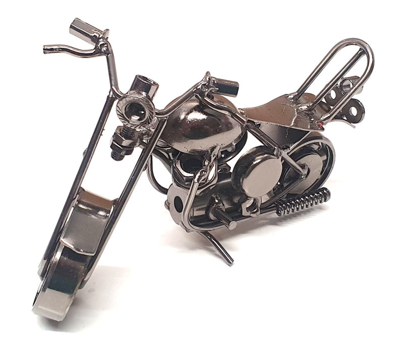 EQLEF Appx 15cm Long 41129 - Metal Chopper Motorbike Ornamet