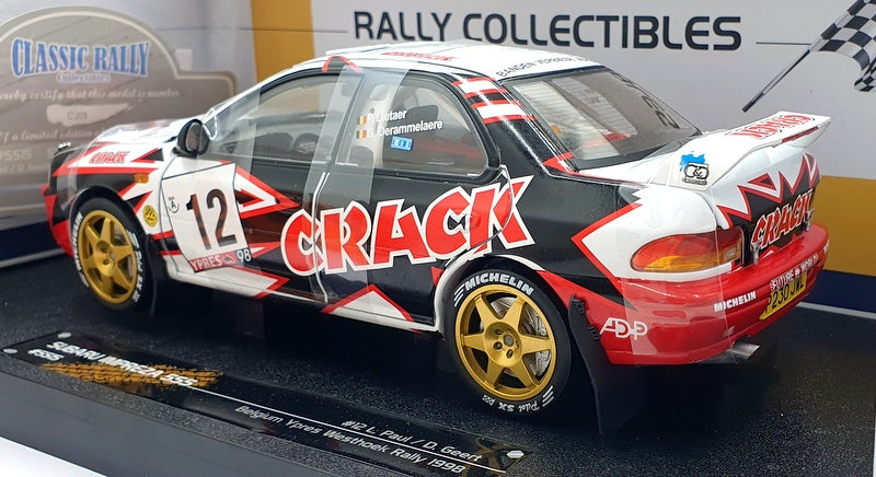 Sun Star 1/18 Scale Diecast 5515 Subaru Impreza 555 #12 L.Paul Belgium Rally '98
