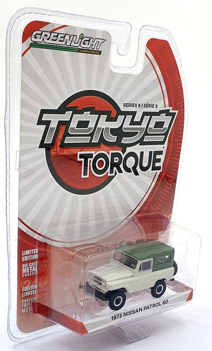 Greenlight 1/64 Scale 47070-D - 1973 Nissan Patrol 60 - White/Green