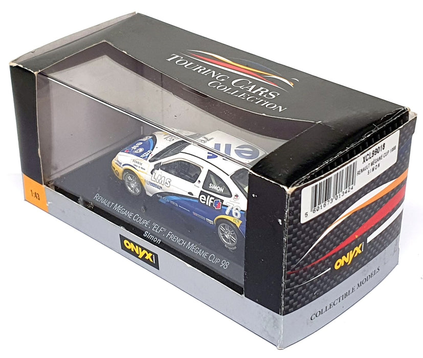 Onyx 1/43 Scale XCL99018 - Renault Megane Coupe #76 French Magane Cup 98 Simon