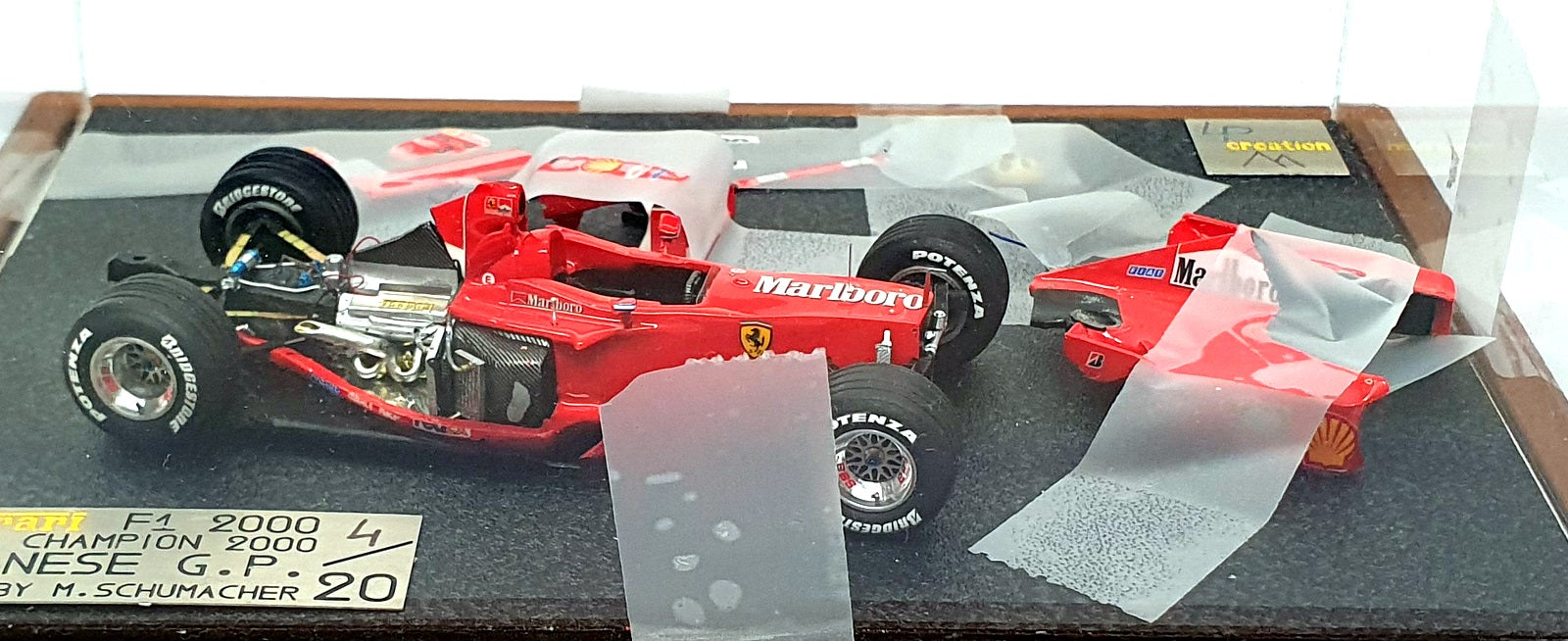LP Creation 1/43 Scale LPC20F1 - F1 Ferrari W/Champ 2000 Japan GP M. Schumacher