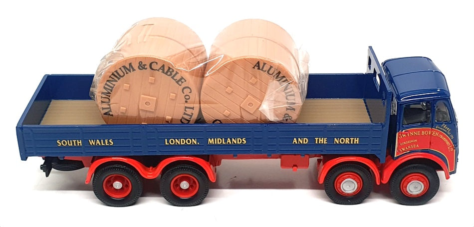 Corgi 1/50 Scale 10102 - ERF V 8W D/Side Lorry & Reels (Gwynne Bowen) Blue/Red