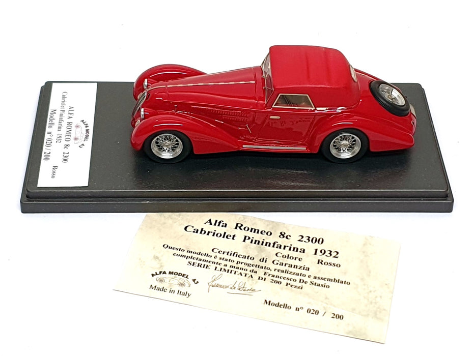 Alfa Model 43 1/43 Scale AM43 289 - 1932 Alfa Romeo 8c 2300 Cabrio Pininfarina