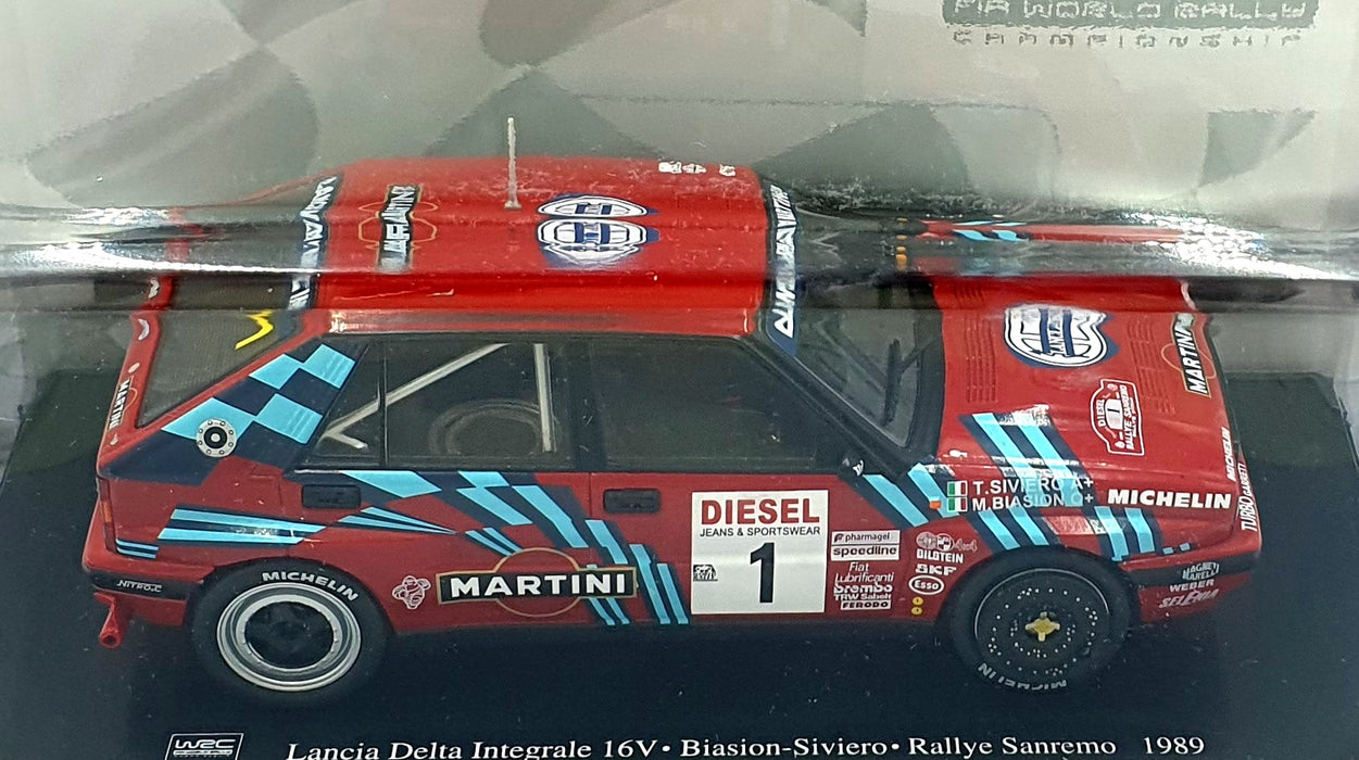 Hachette 1/24 Scale G113U013 - Lancia Delta Integrale 16V Sanremo Rally 1989 #1