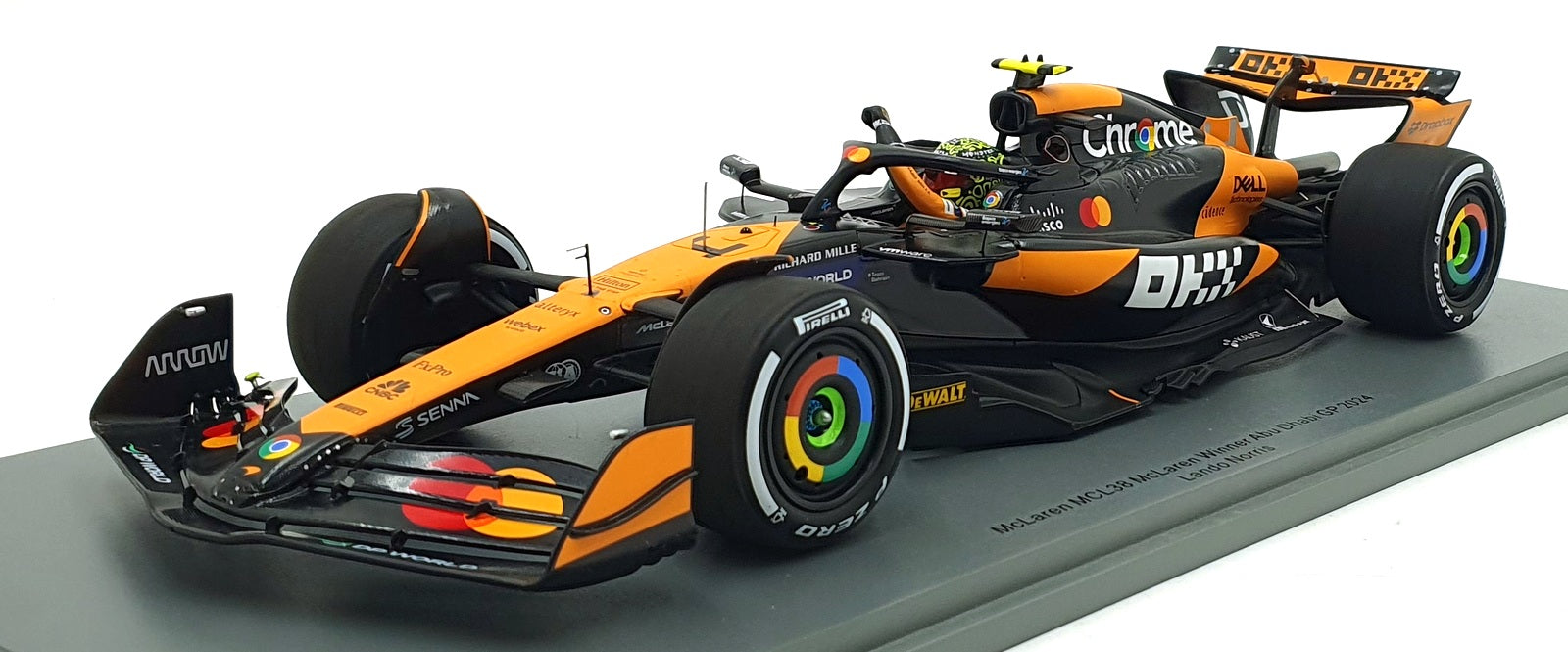 Spark 1/18 Scale 18S665 - McLaren MCL38 F1 #4 1st Abu Dhabi GP 2024 Norris