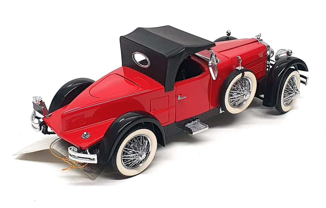 Franklin Mint 1/24 Scale 17626N - 1928 Stutz Black Hawk Boattail - Red/Black