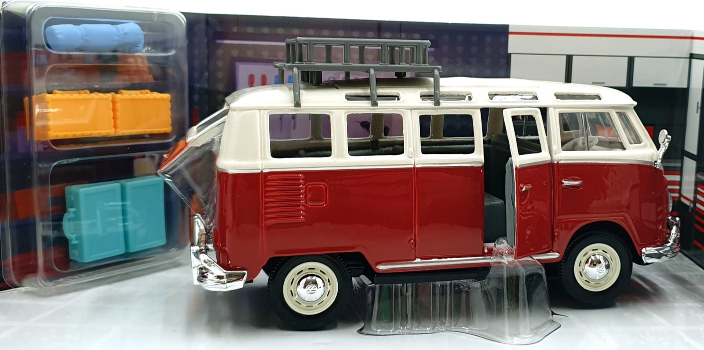 Maisto Custom Shop 1/25 Scale 32471 - Volkswagen T1 Samba - Red/White