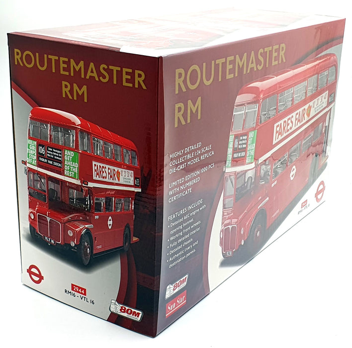 Sun Star 1/24 Scale 2944 - AEC Routemaster London Bus R106 Finsbury Park Station