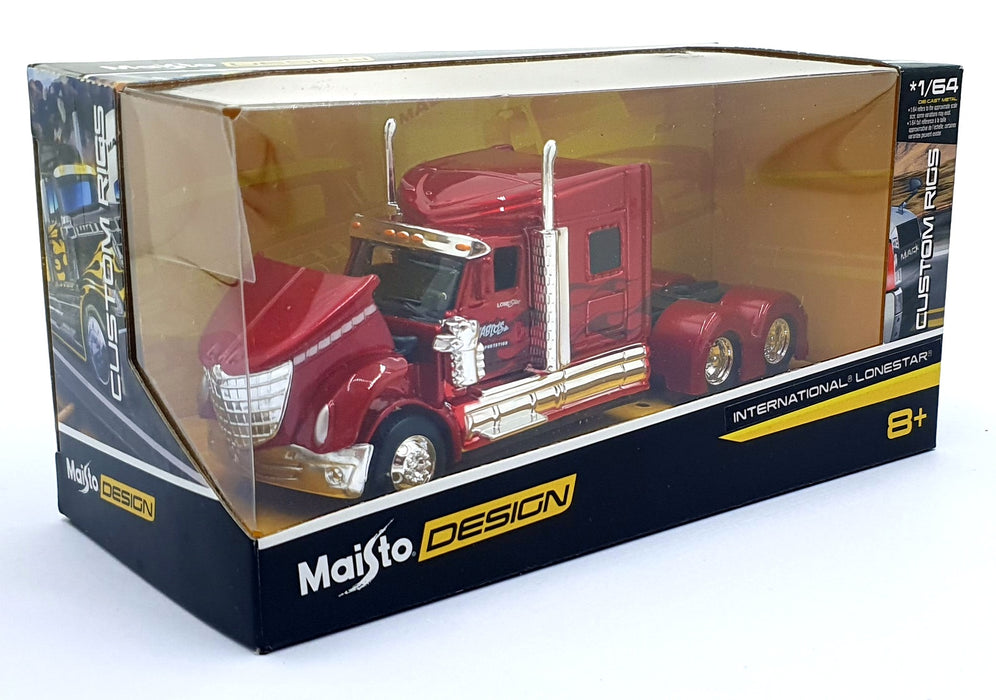 Maisto 1/64 Scale Diecast 12389 - International Lonestar - Met. Red