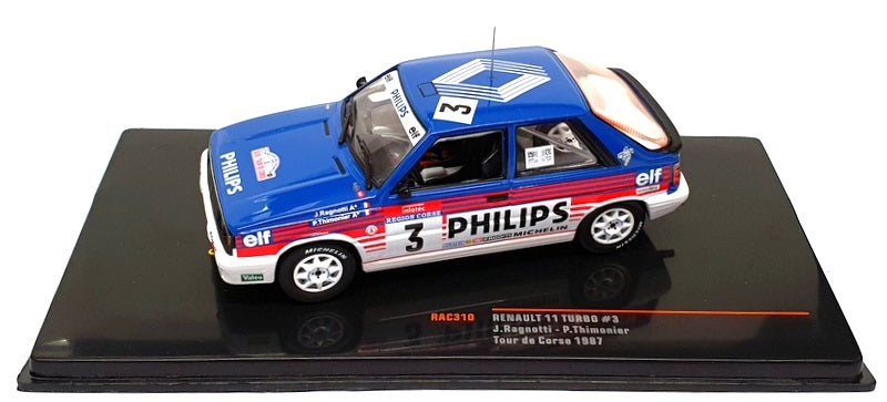 Ixo 1/43 Scale RAC310 - Renault 11 Turbo #3 Tour de Corse 1987