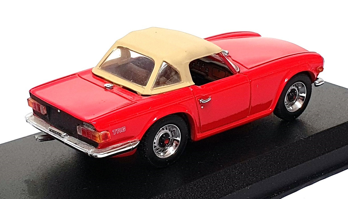Detail Cars 1/43 Scale Diecast ART355 - 1969 Triumph TR6 Soft Top - Red 