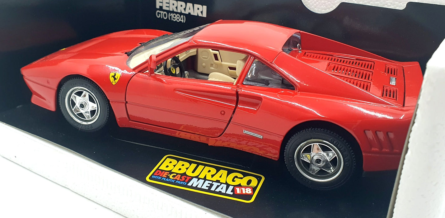 Burago 1/18 Scale Diecast 3027 - 1984 Ferrari GTO - Red
