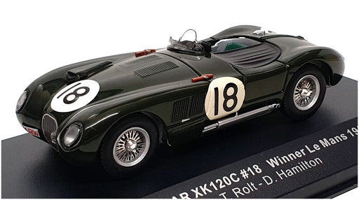 Ixo 1/43 Scale LM1953 - Jaguar XK120C #18 Le Mans 1953 - BRG