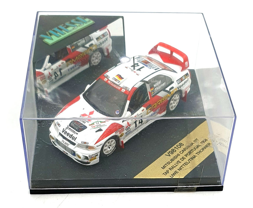 Vitesse 1/43 Scale V98108 - Mitsubishi Carisma GT #14 Portugal Rally 1998