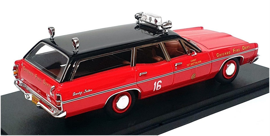 Goldvarg 1/43 Scale GC-055D - 1970 Ford Galaxie Station Wagon Fire Chief