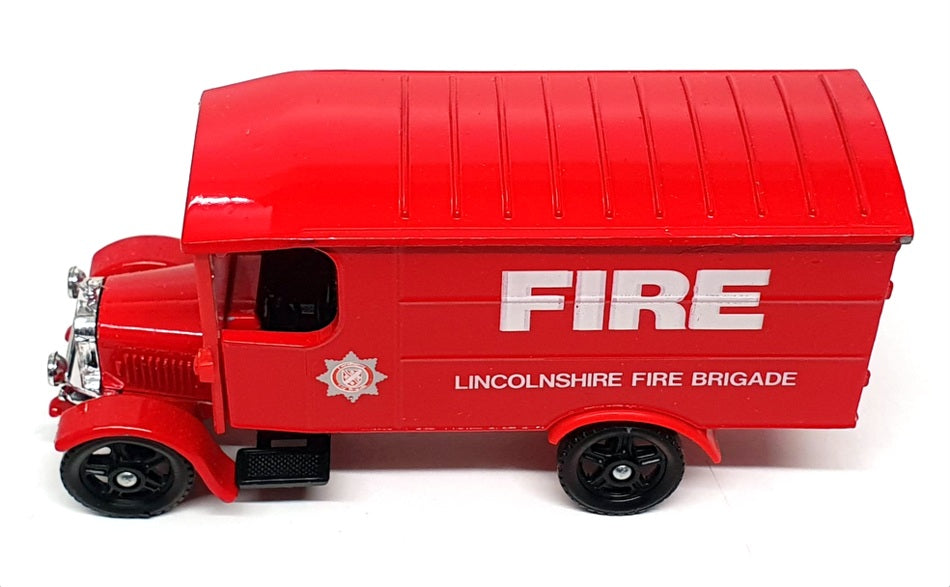 Corgi 13cm Long Diecast C855 - 1929 Thornycroft Van Lincolnshire Fire - Red