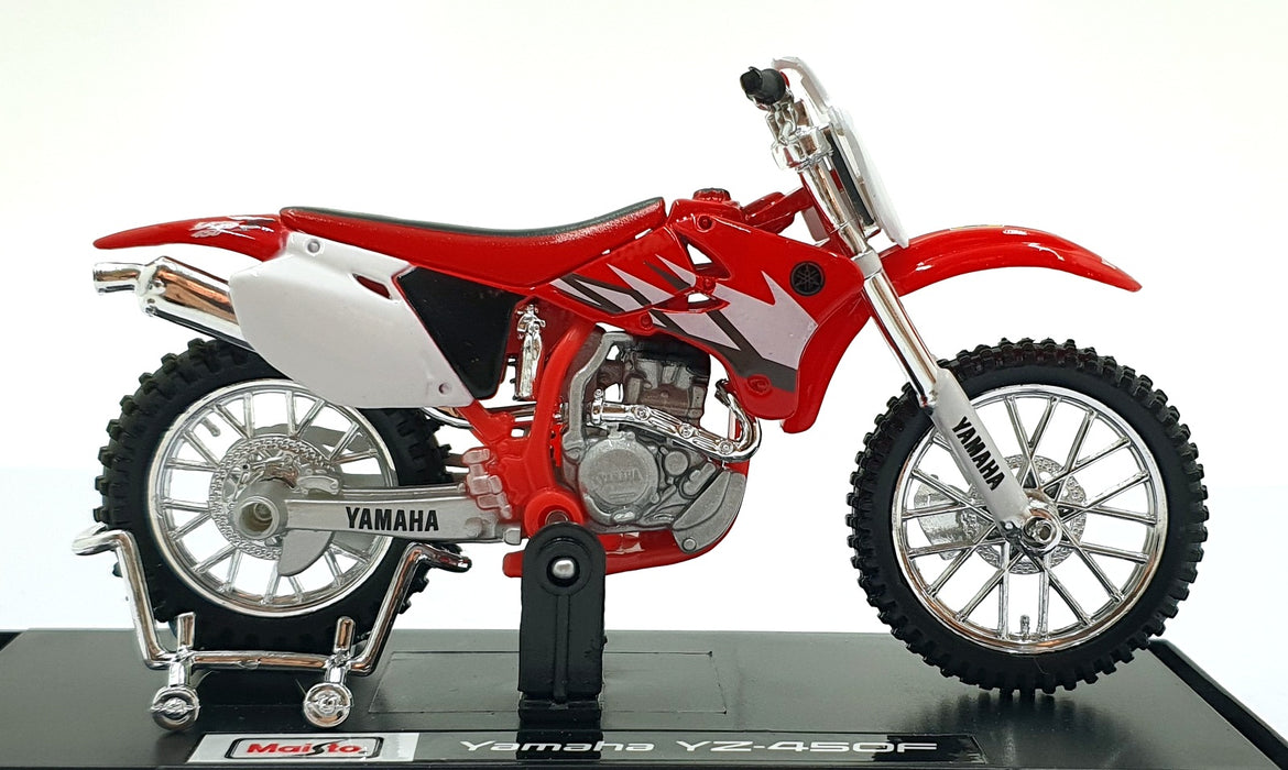 Maisto 1/18 Scale 04049 - Yamaha YZ-450F Motorbike - Red