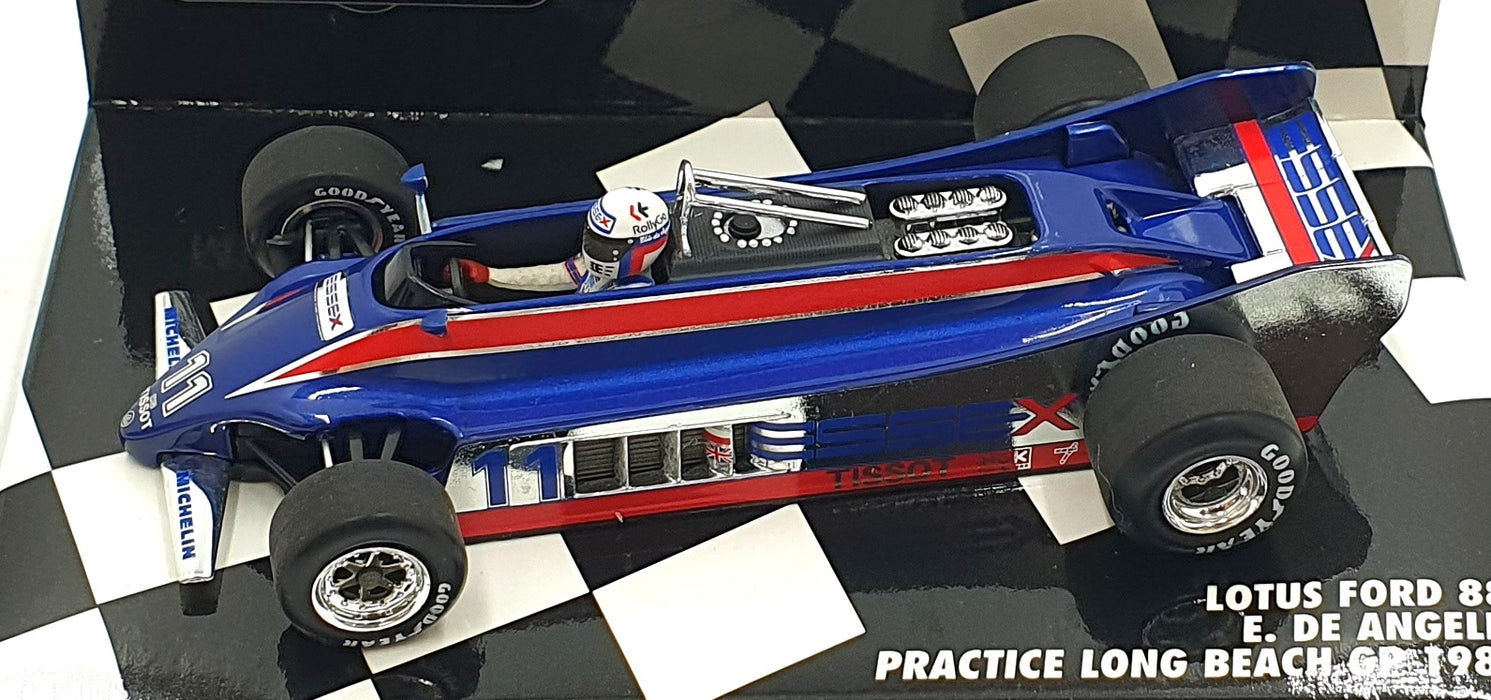 Minichamps 1/43 Scale 400 810011 F1 Lotus Ford 88 #11 Practice Long Beach GP '81