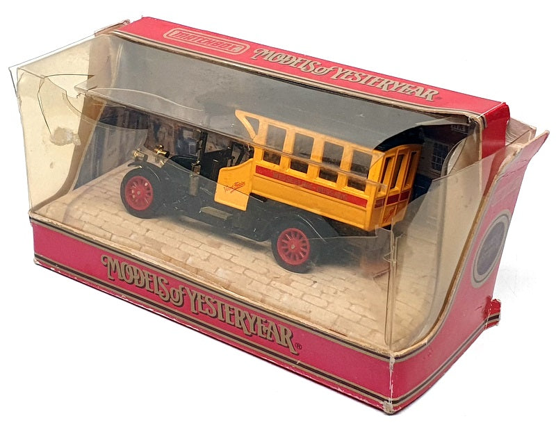Matchbox Appx 11cm Long Diecast Y44 - 1910 Renault Bus - Black/Yellow