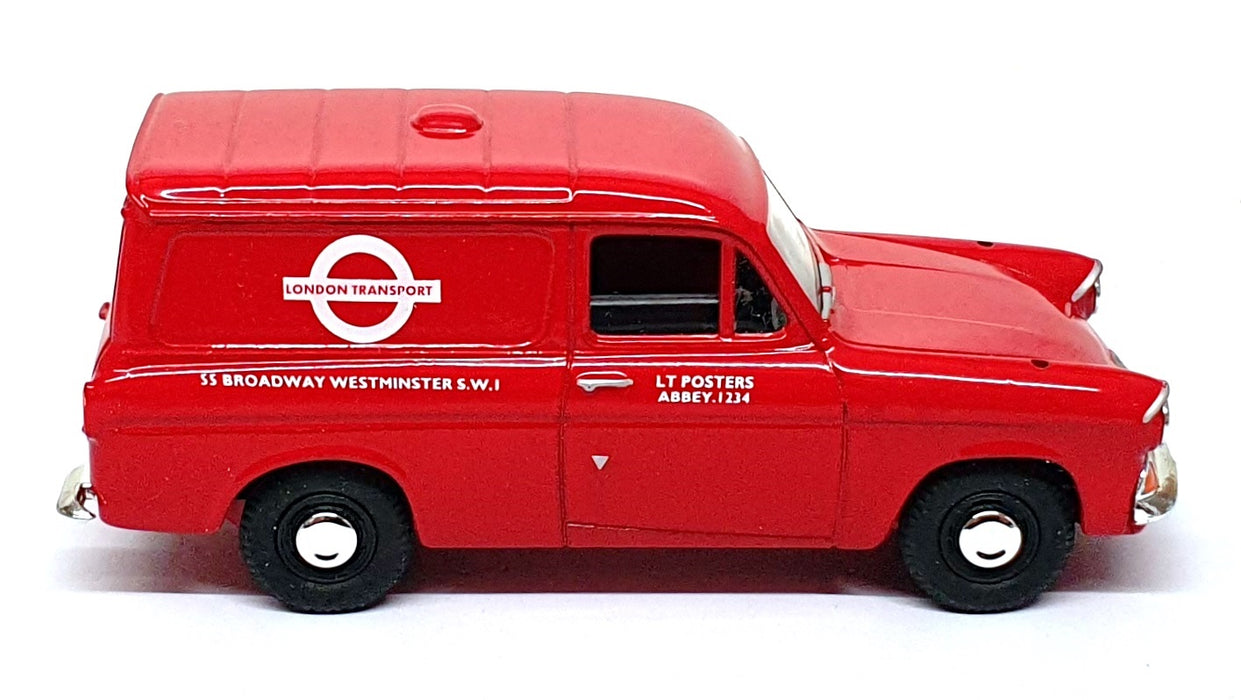 Vanguards 1/43 Scale VA4007 - Ford Anglia Van London Transport - Red