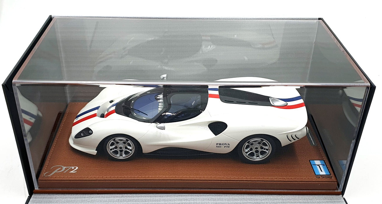 Peako 1/18 Scale Resin 83803 - De Tomaso P72 Le Mans - Gloss White With Stripes