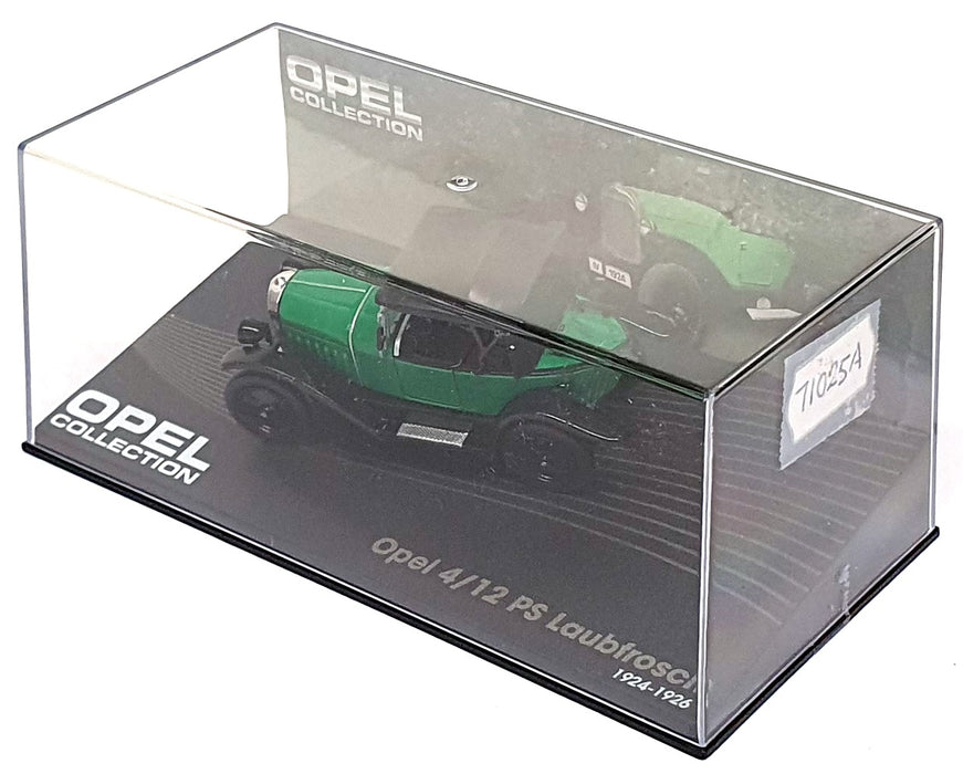 Altaya 1/43 Scale Diecast 71025A - 1924-26 Opel 4/12 PS Laubfrosch - Green