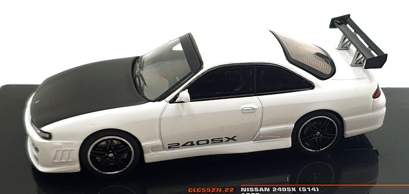 Ixo Models 1/43 Scale CLC552N.22 - 1997 Nissan 240SX (S14) - White/Black