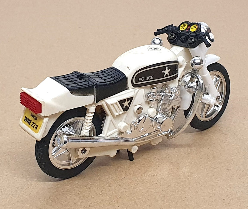 Corgi Appx 11.5cm Long Plastic Model 51697 - Wheelie Bikes Police Bike - Red