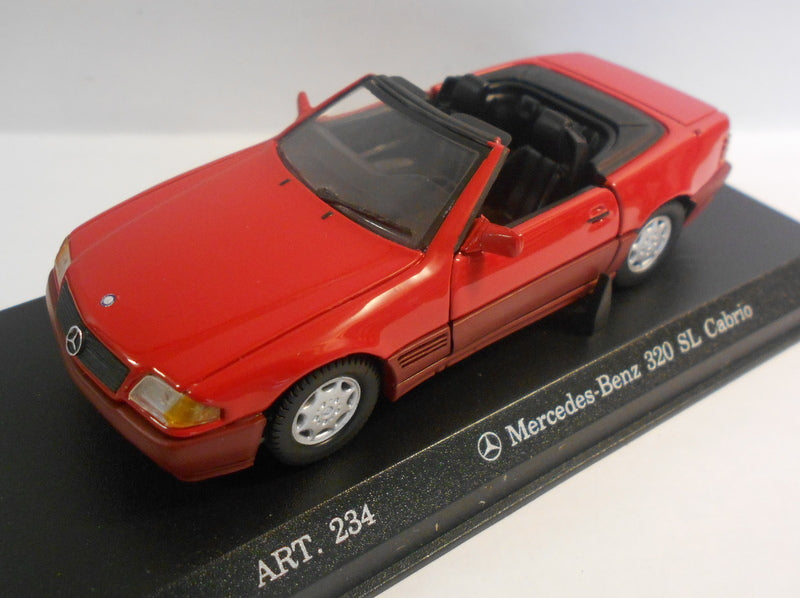 Corgi Detail 1/43 Scale - ART.234 MERCEDES 320 SL CABRIO RED 96646