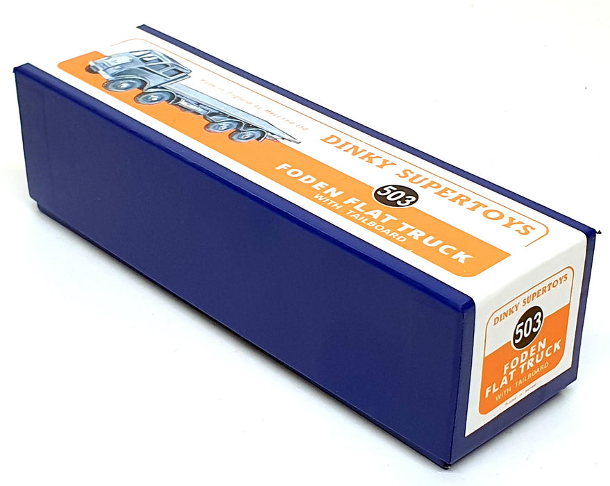 Dinky Supertoys Original 503 - Foden Flat Truck With Tailboard - Blue/Orange