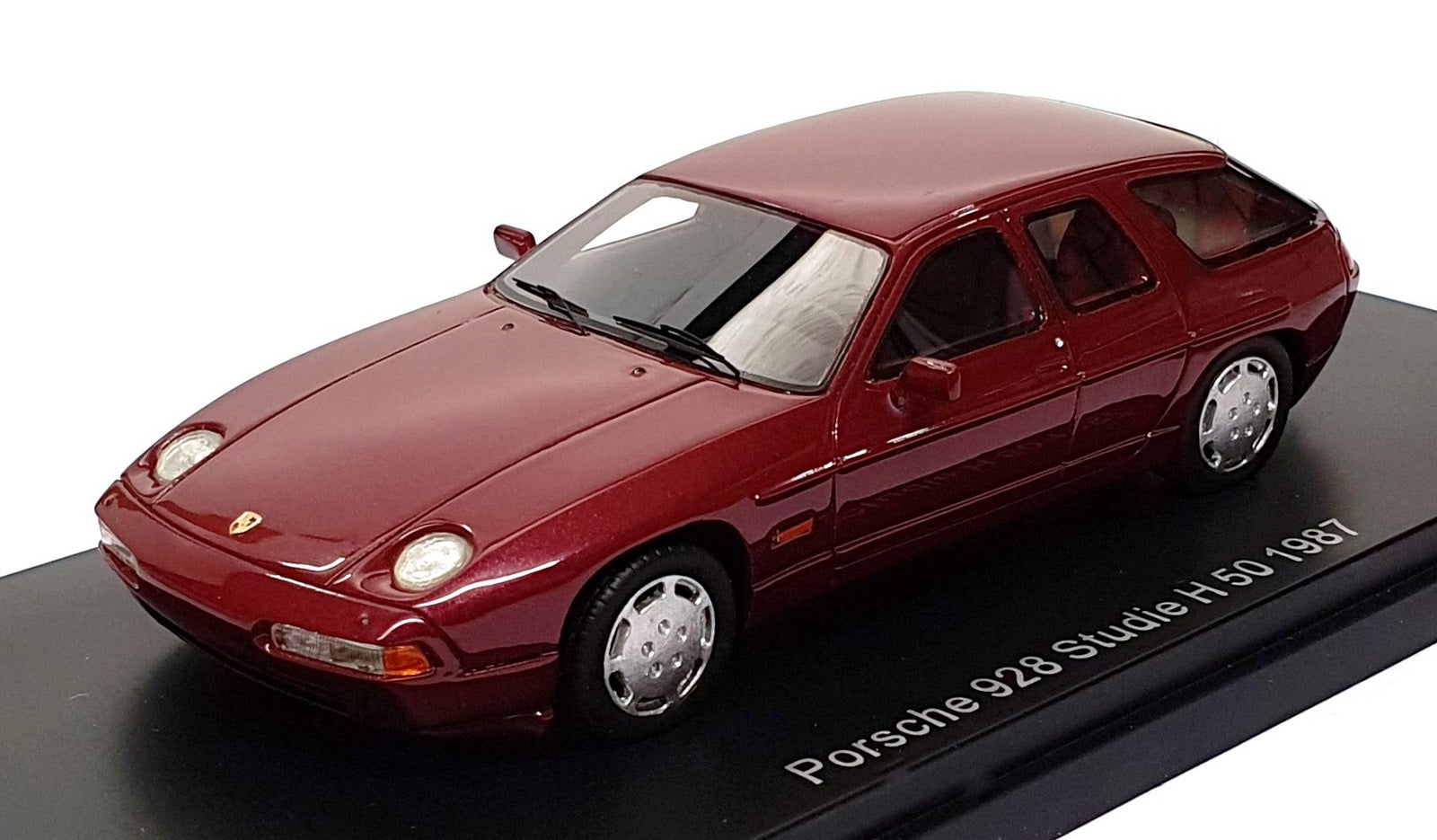 Neo 1/43 Scale NEO47130 - 1987 Porsche 928 Studio H 50 - Met. Dk. Red