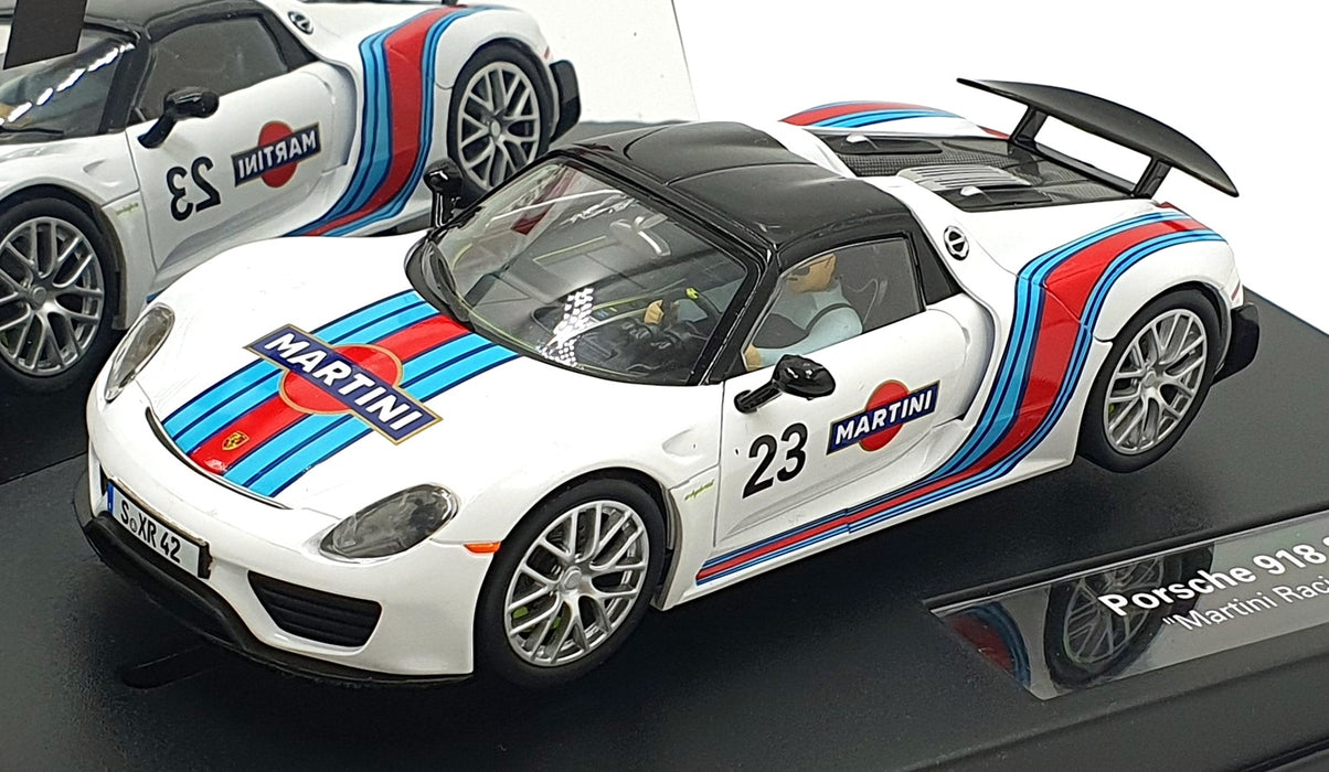 Carrera 1/32 Scale Slot Car 27467 - Porsche 918 Spyder #23 "Martini Racing"