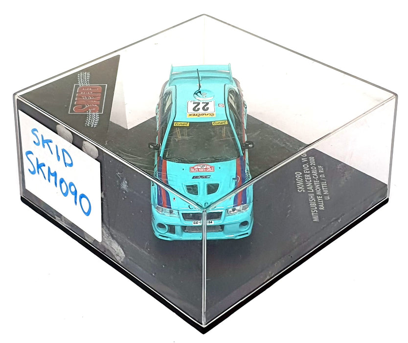 Skid 1/43 Scale SKM090 - Mitsubishi Lancer Evo #22 Monte Carlo Rally 2000
