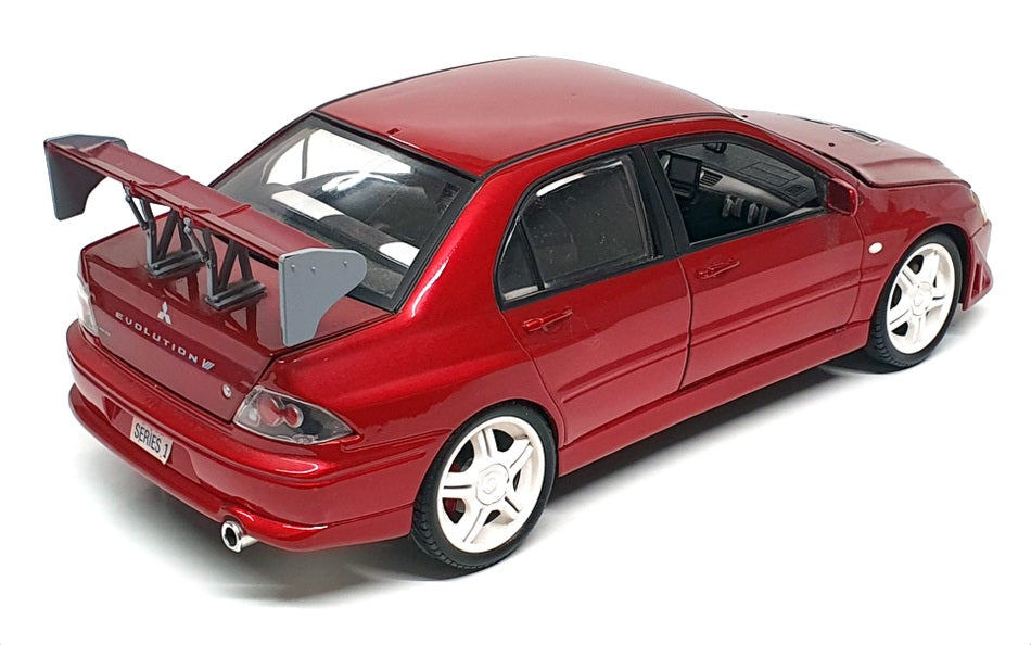 Ertl 1/18 Scale Diecast DC12124G - Mitsubishi Evolution VII - Met Red